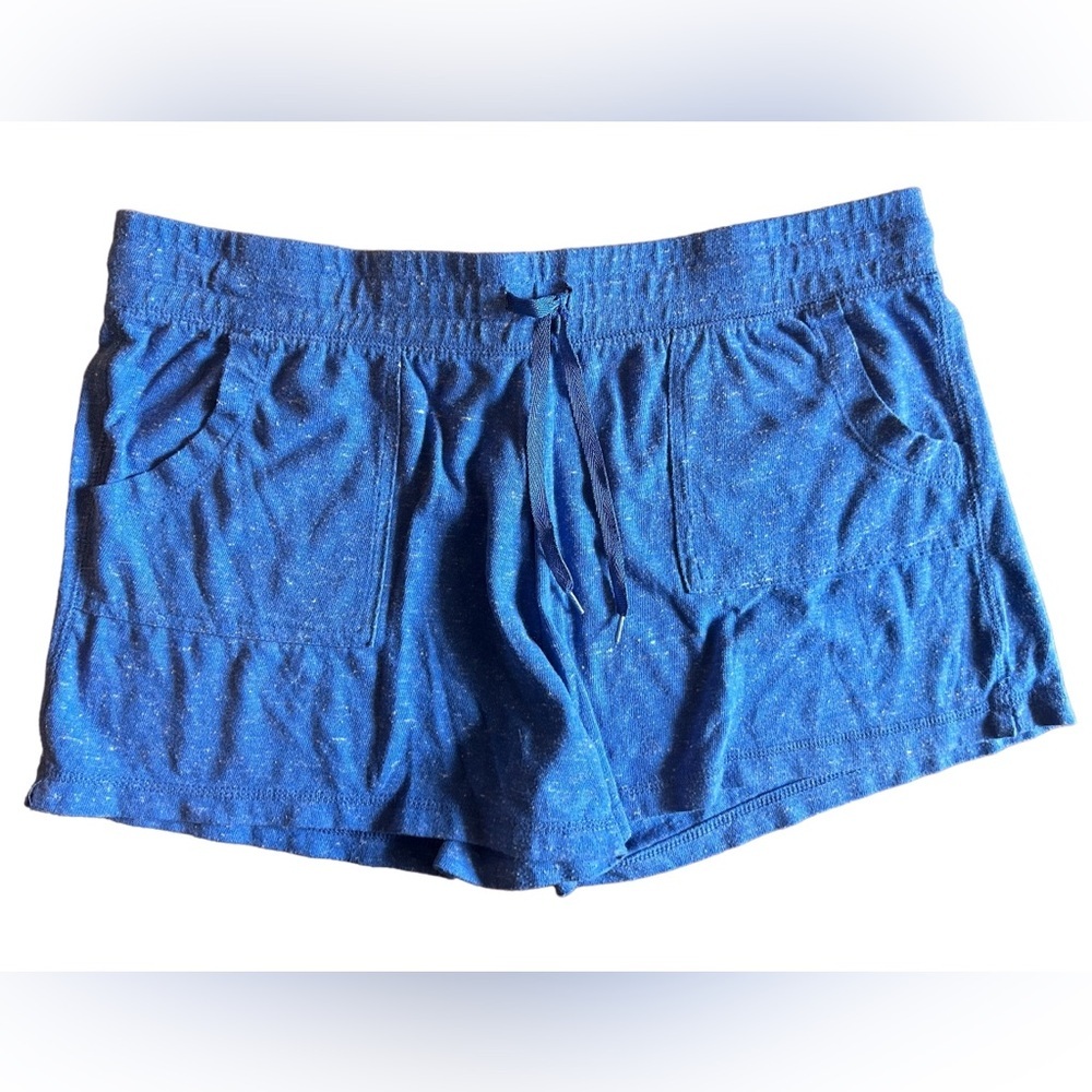 Athletic Works Casual Cotton Shorts, Blue, Size XL